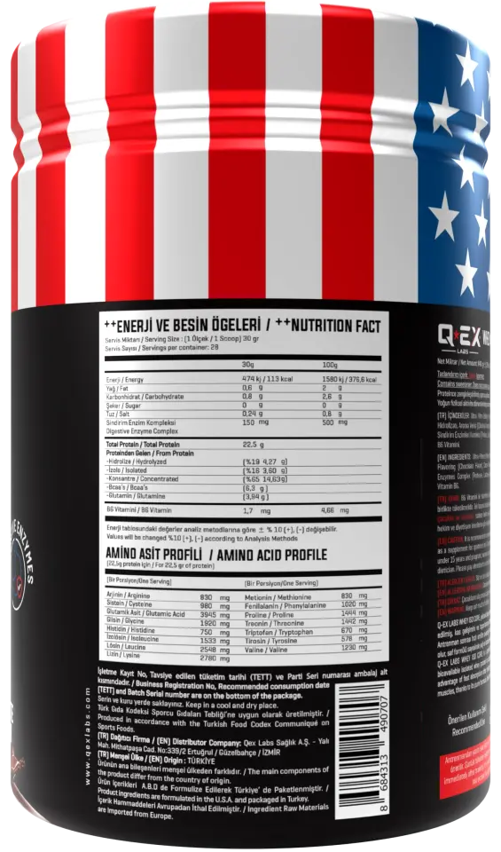 Qex Labs Iso+Core Whey Protein 840 Gr