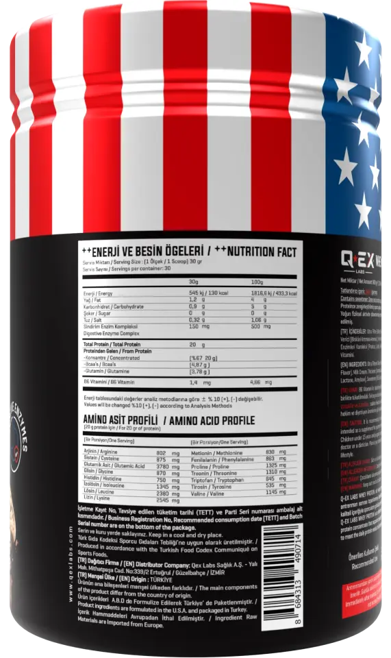 Qex Labs Whey Protein 900 Gr Bisküvi Kreması Aromalı
