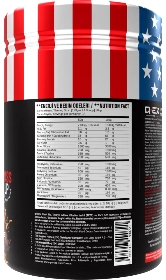 Qex Labs Hyperbulk Mass Gainer 700 Gr Çikolata Karamel Aromalı