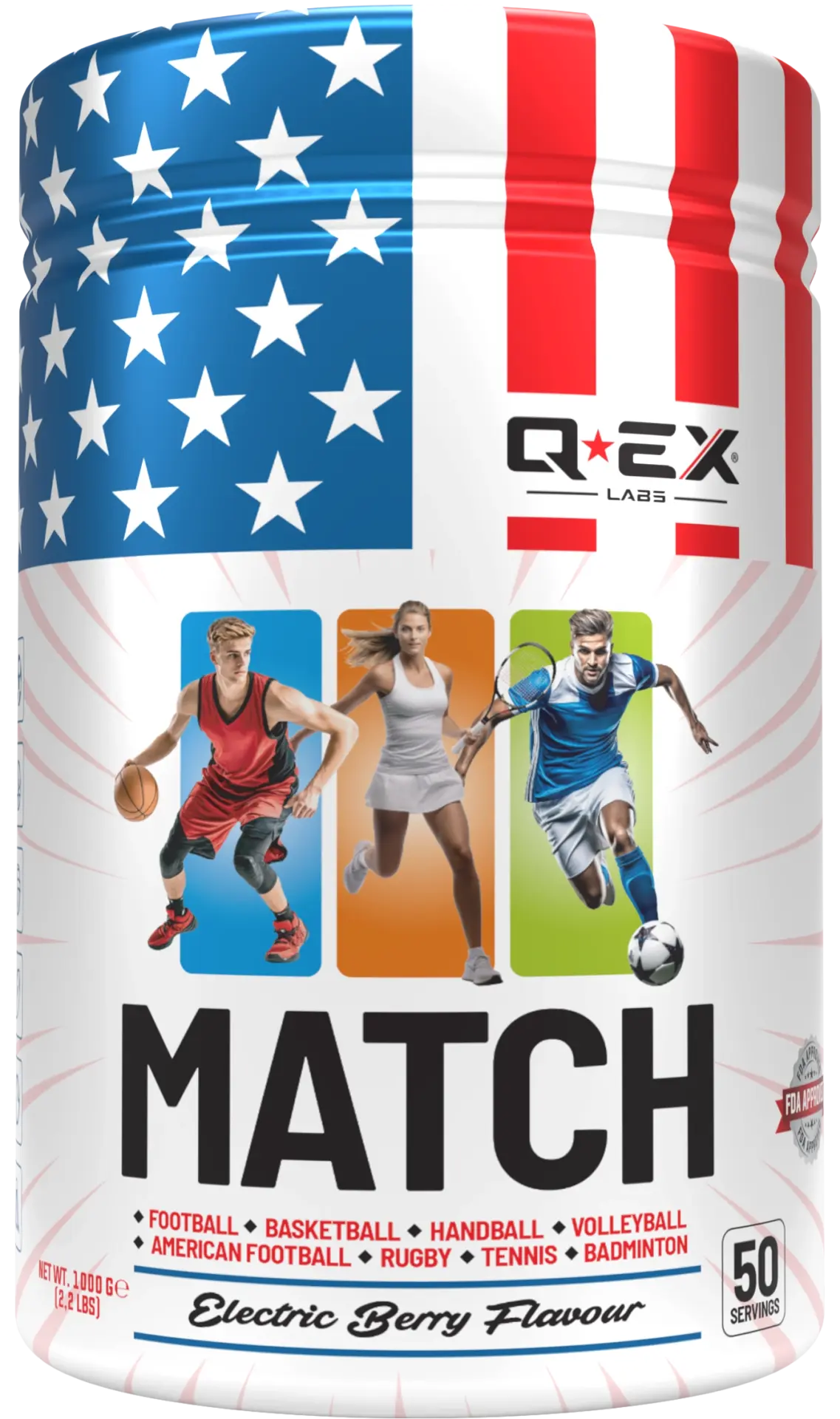Qex Labs Match 1000 Gr 50 Servis Mavi Orman Meyveleri Aromalı