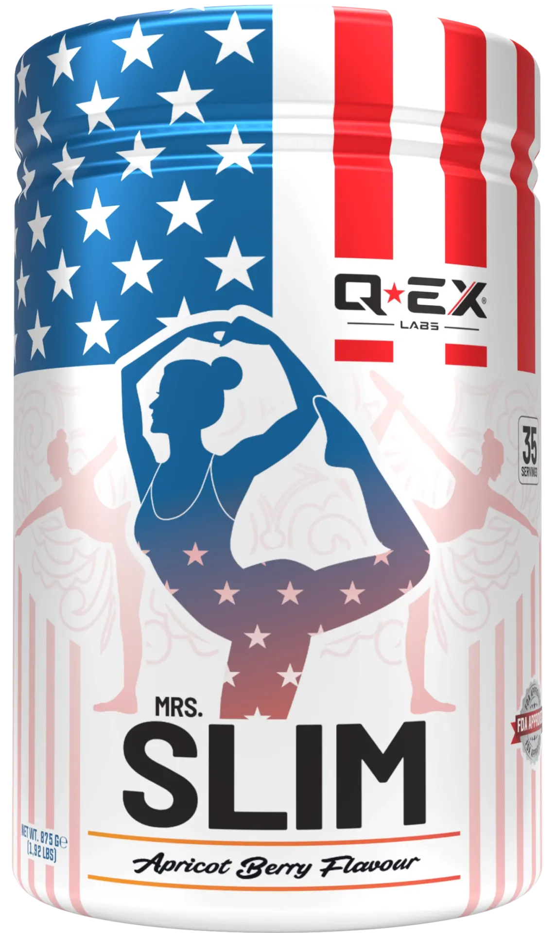 Qex Labs Mrs.Slim Ananas Çilek Aromalı Öğün Tozu 875 gr 35 Servis