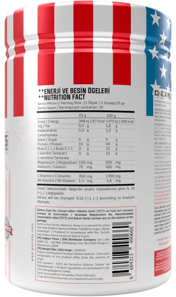 Qex Labs Mrs.Slim Ananas Çilek Aromalı Öğün Tozu 875 gr 35 Servis
