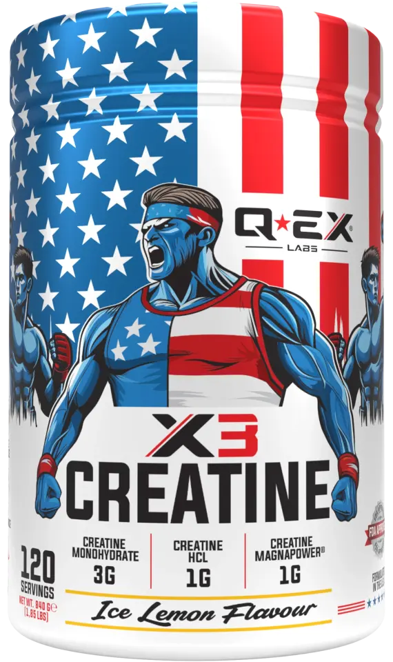 Qex Labs Kreatin X3 840 Gr 120 Servis Limon Aromalı