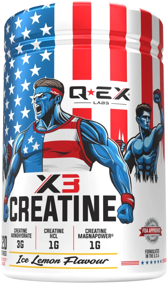 Qex Labs Kreatin X3 840 Gr 120 Servis Limon Aromalı
