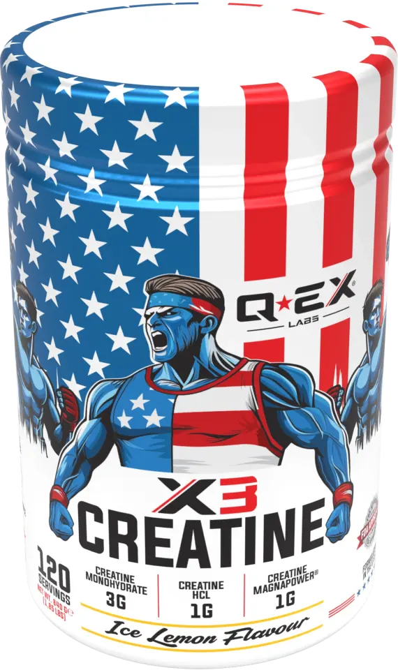 Qex Labs Kreatin X3 840 Gr 120 Servis Limon Aromalı