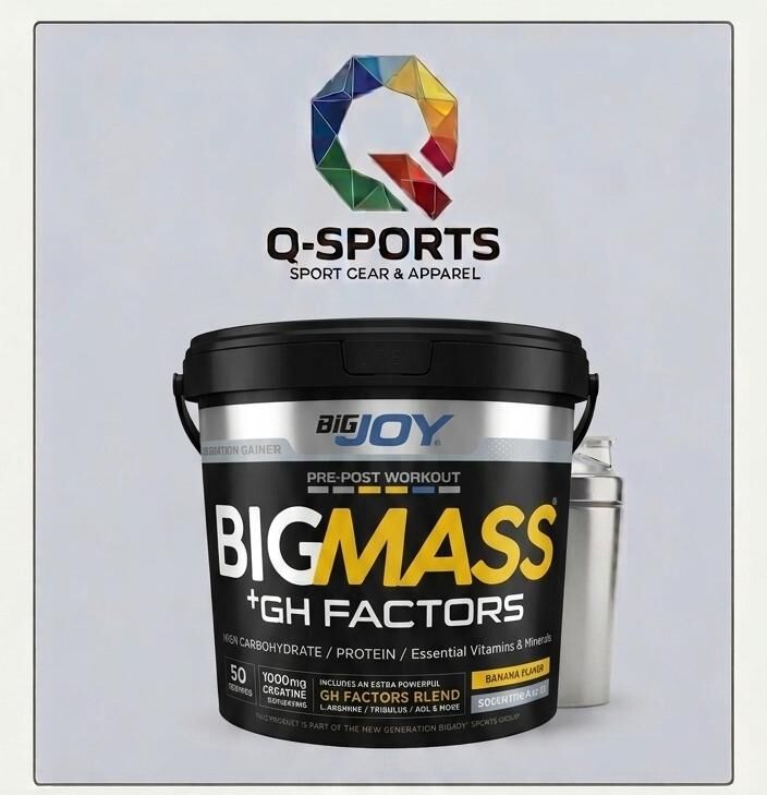 MASS GAİNER Muz Aromalı 5 kg BigMass Gh Factors Karbonhidrat & Protein 50 Servis
