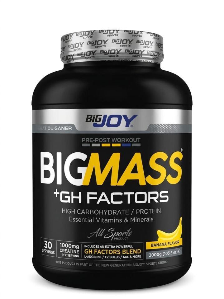 BIGMASS Gainer GH FACTORS Muz Aromalı 3000g