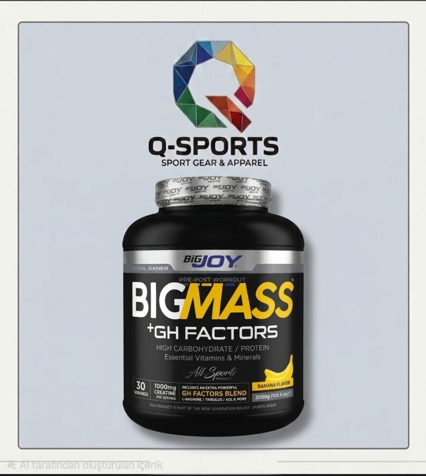 BIGMASS Gainer GH FACTORS Muz Aromalı 3000g