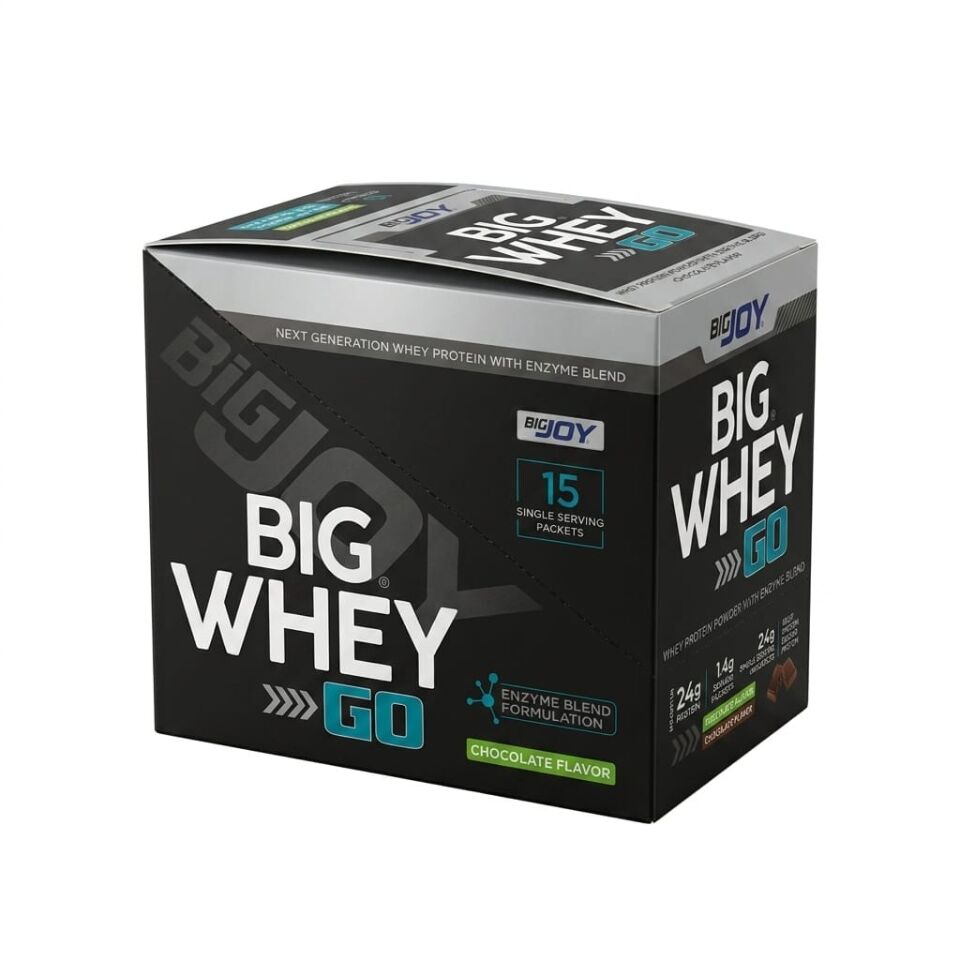 BIGWHEYGO Whey Protein Çikolata Aromalı 15 Servis Sachet