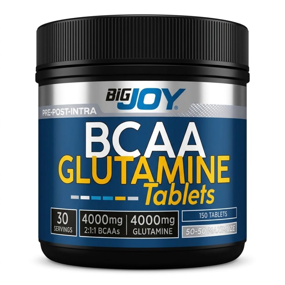 Bcaa+ Glutamine 150 TABLETS 30 Servis Amino Asit
