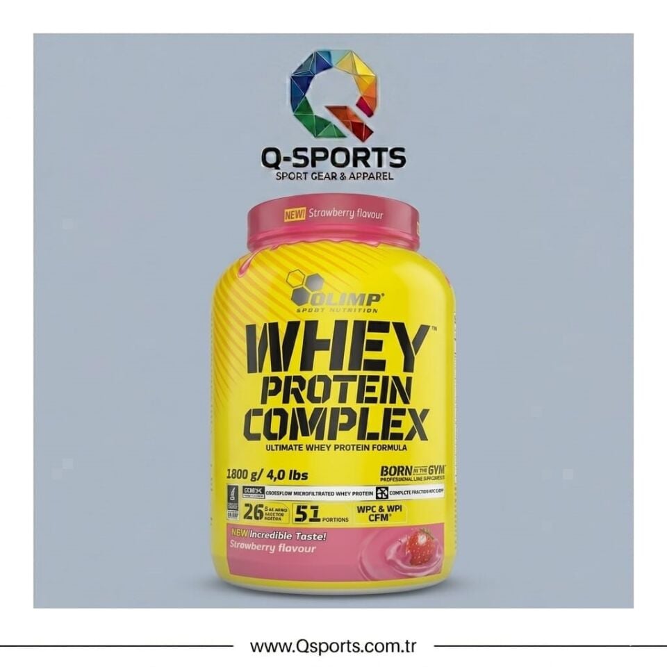 Olimp Whey Protein Kompleks Protein Tozu 1800gr - Çilek Aromalı