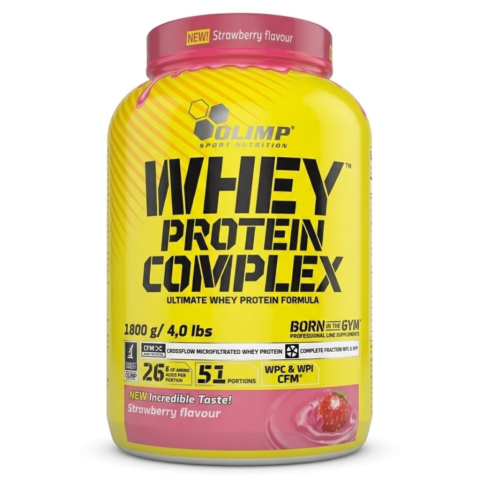 Olimp Whey Protein Kompleks Protein Tozu 1800gr - Çilek Aromalı