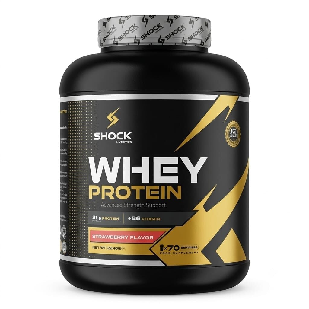 Shock Nutrition Whey 2240 Gr 70 Servis Çilekli Protein Tozu
