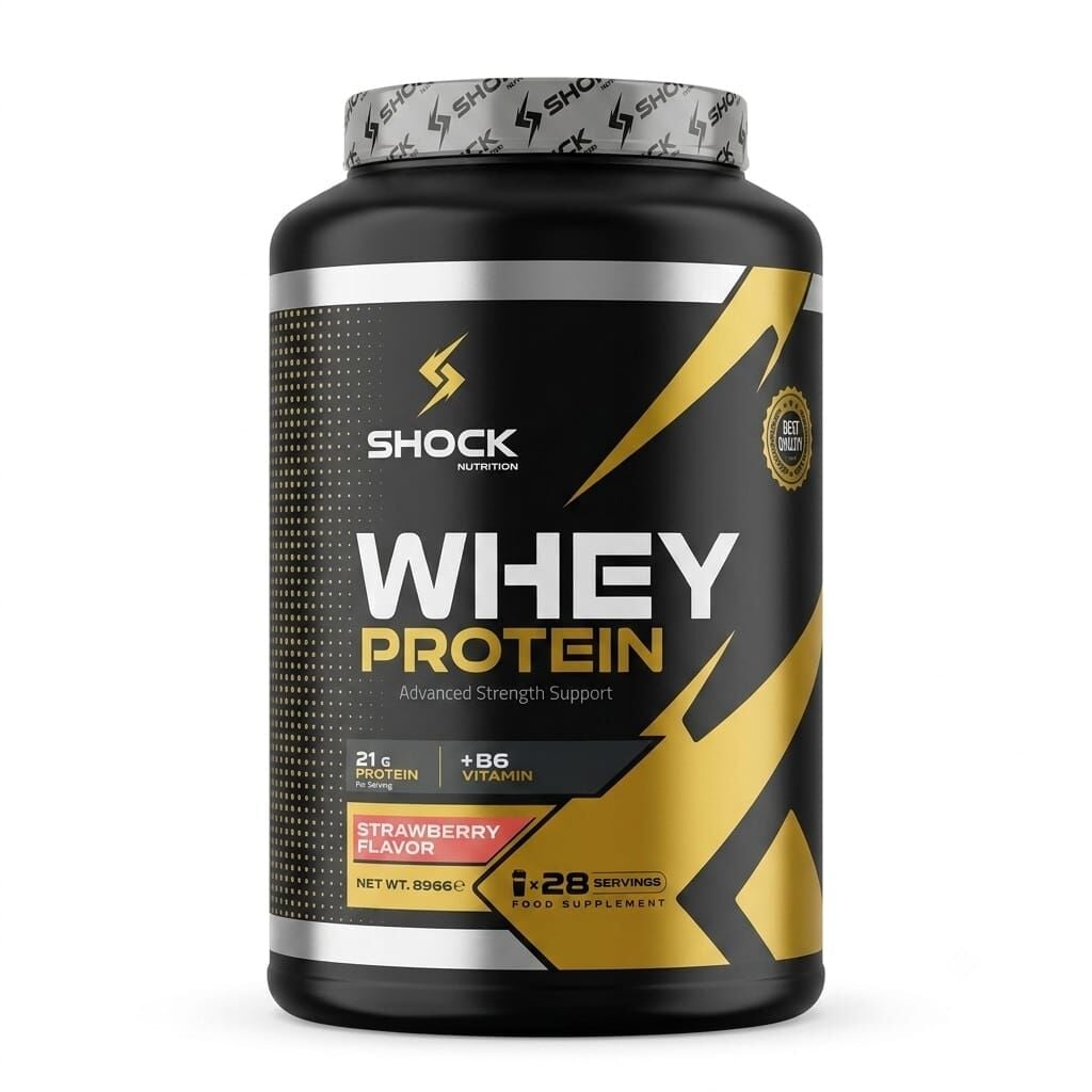 Shock Nutrition Whey 896 Gr 28 Servis Çilekli Protein Tozu