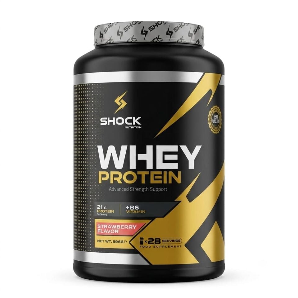 Shock Nutrition Whey 896 Gr 28 Servis Çilekli Protein Tozu
