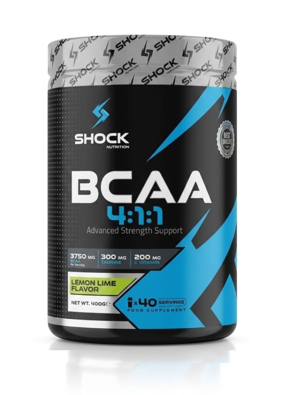 Shock Nutrition Bcaa 4.1.1 Lemon Lime 400 Gr 40 Servis