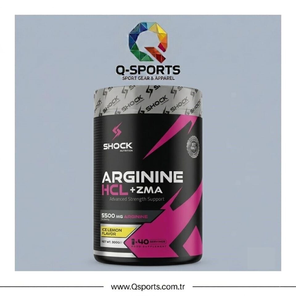 Shock Nutrition Hcl Arjinin Zma 300 Gr 40 Servis Limon Aromalı