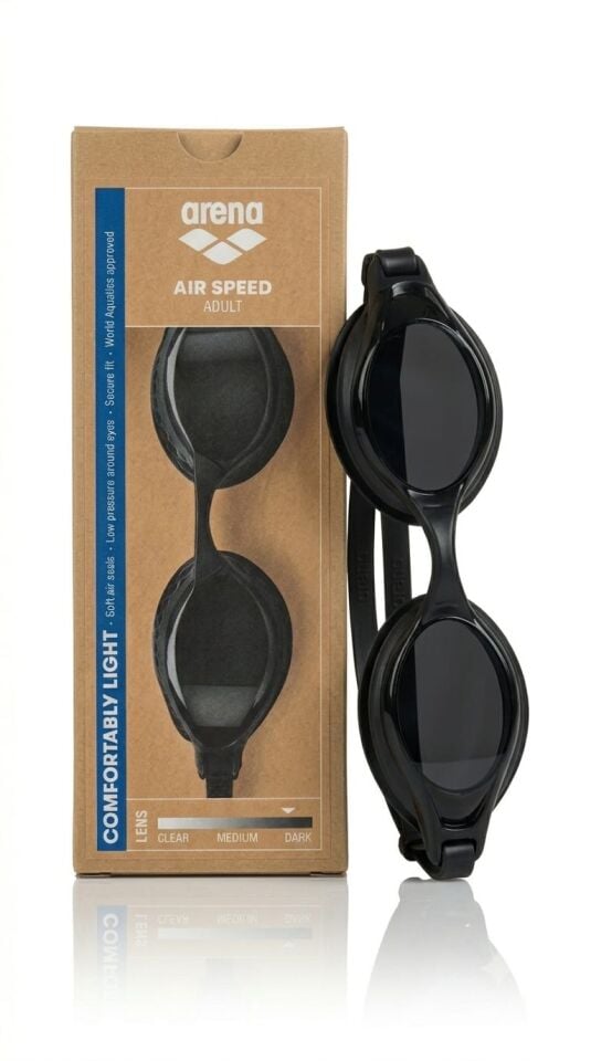 Arena Air-Speed Unisex Yüzücü Gözlüğü Siyah