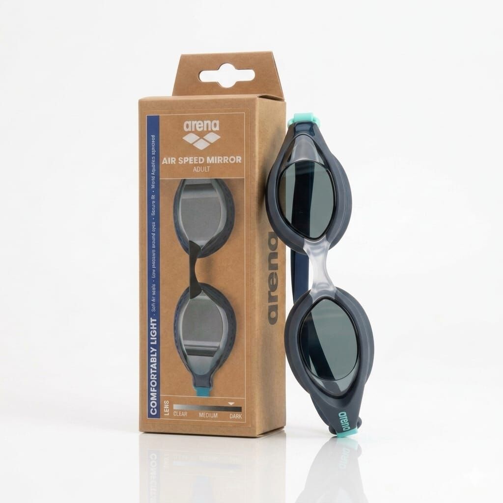 Arena Air-speed Mirror Unisex Yüzücü Gözlüğü Mavi