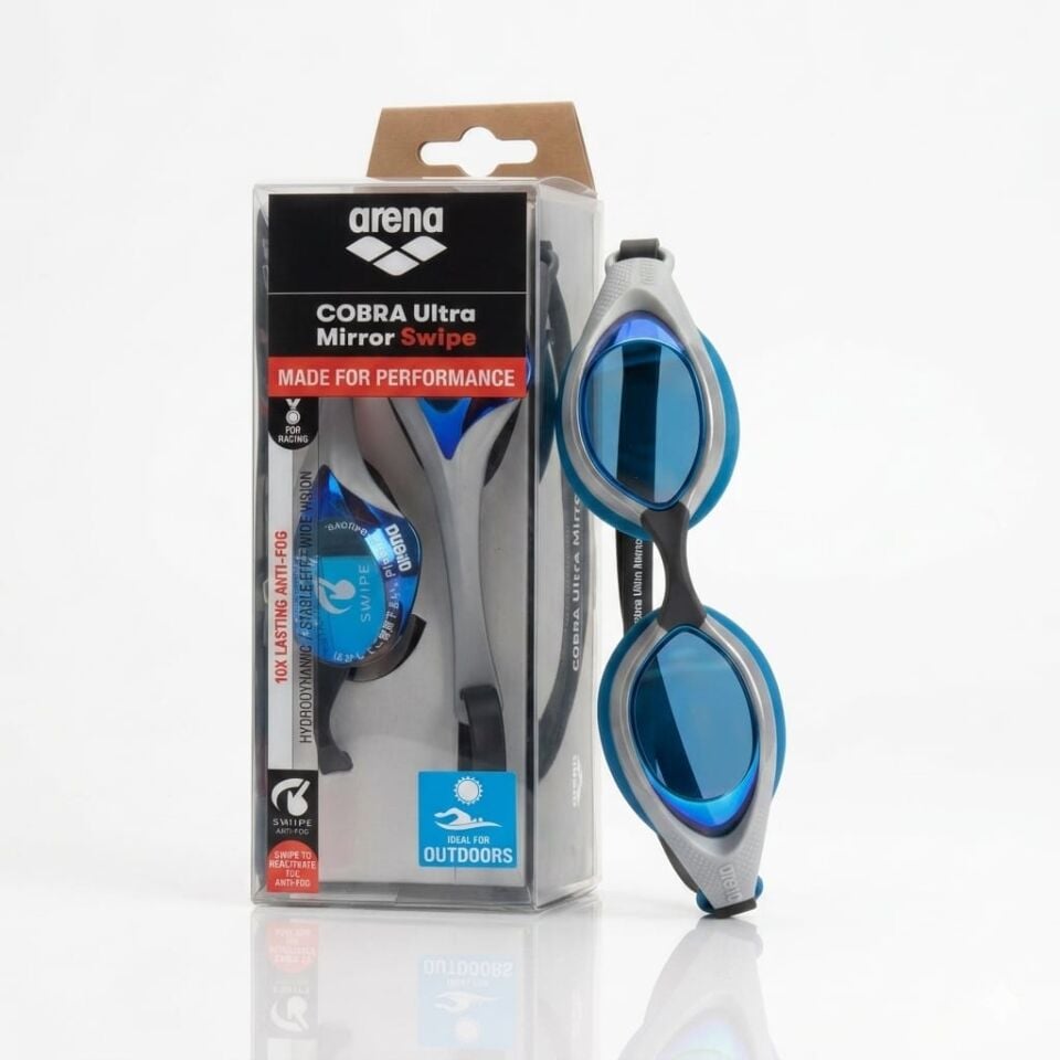 Arena Cobra Ultra Swipe Mr Unisex Yüzücü Gözlüğü Gri