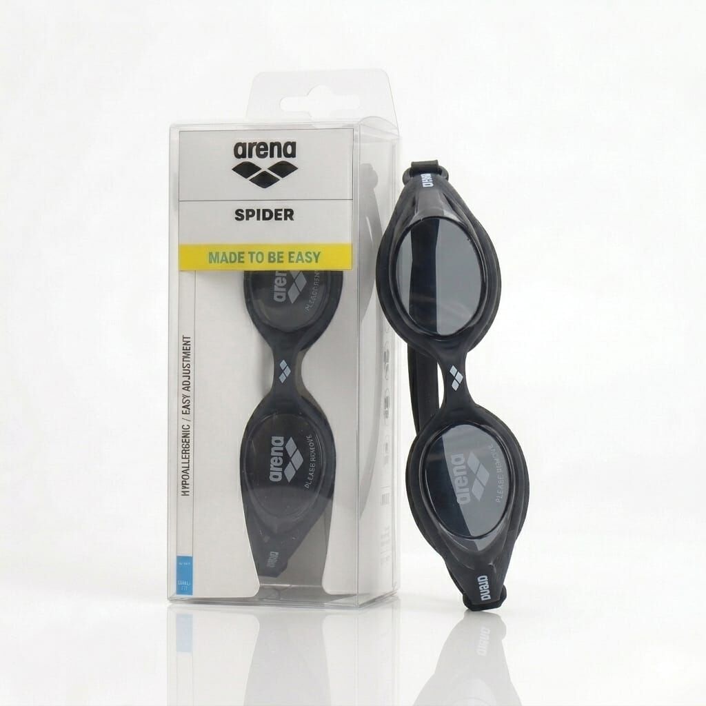 Arena Spider Unisex Yüzücü Gözlüğü Siyah