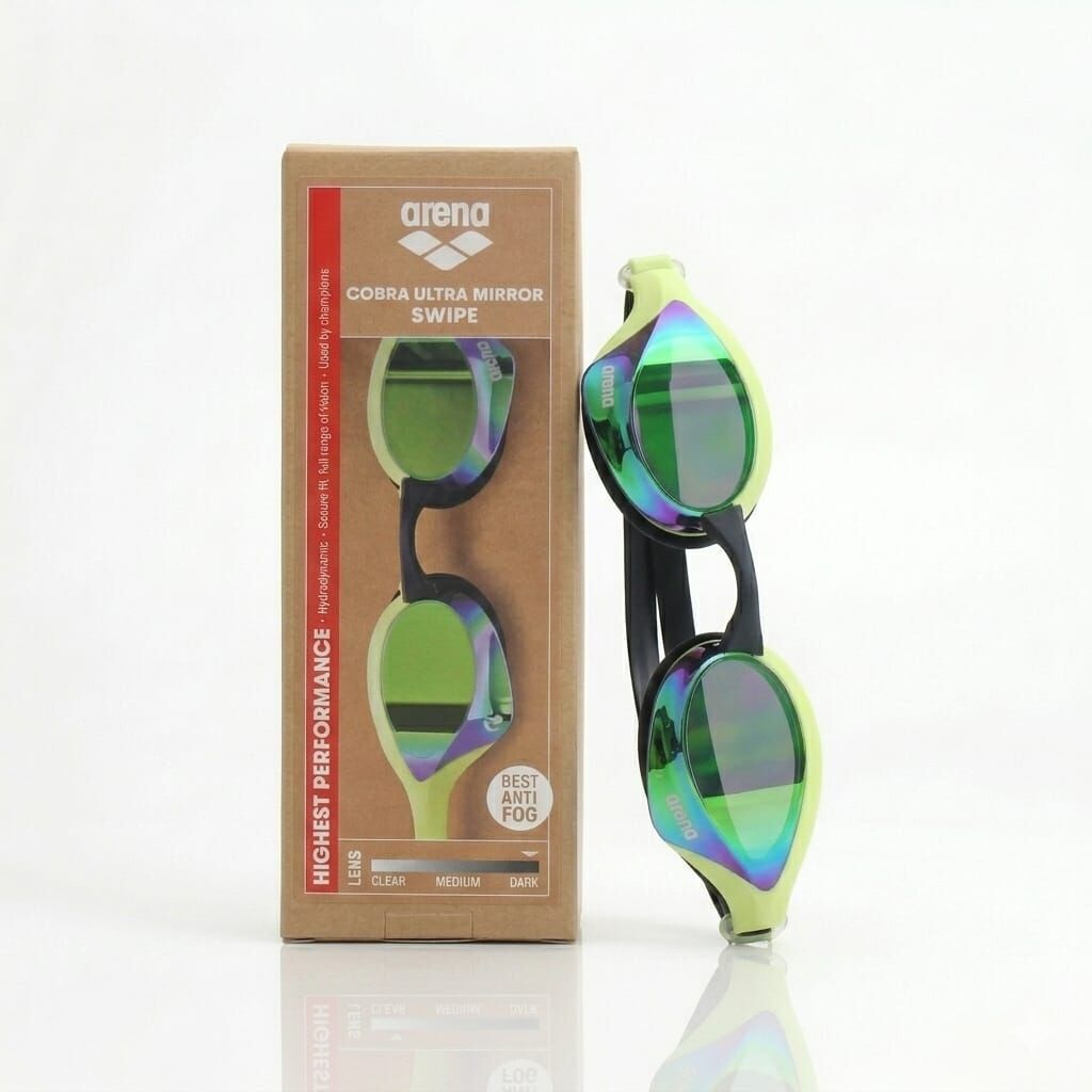 Arena Cobra Ultra Swipe Mirror Unisex Yüzücü Gözlüğü Sarı