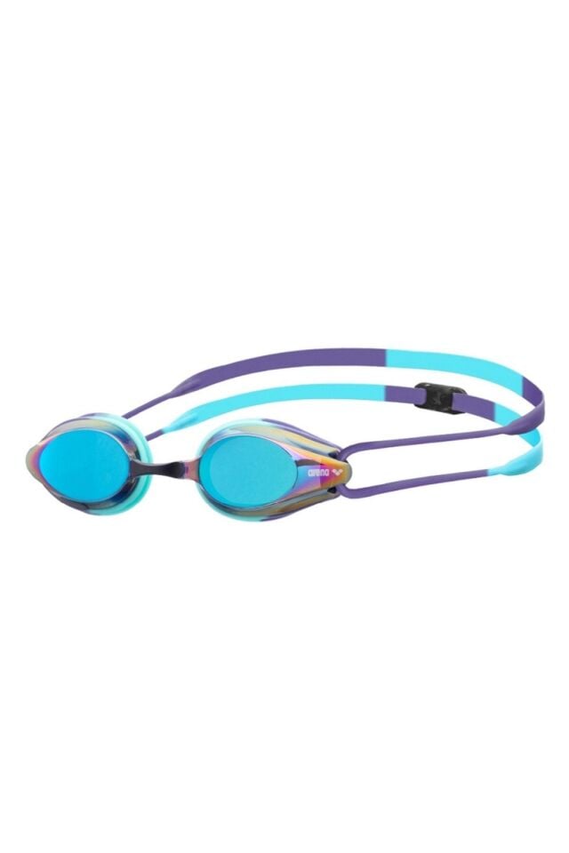 Arena Tracks Mirror Unisex Yüzücü Yarış Gözlüğü Mor/Mavi