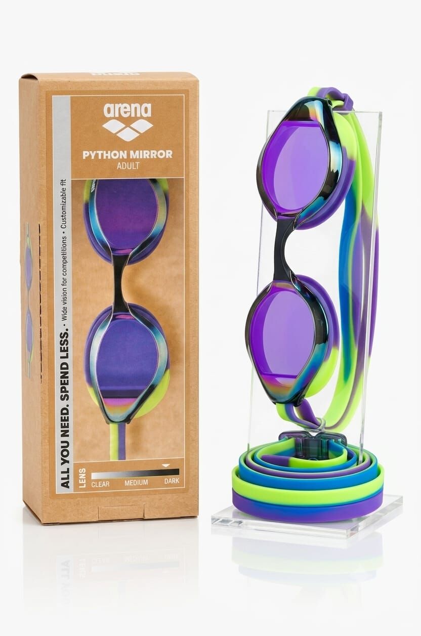 Arena Python Mirror Unisex Yüzücü Gözlüğü Sarı
