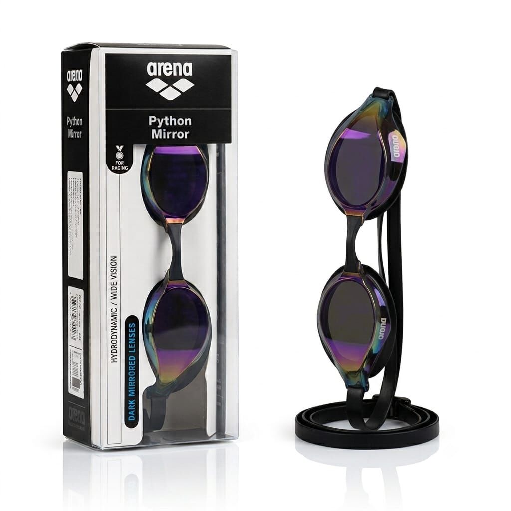 Arena Python Mirror Unisex Yüzücü Gözlüğü Pembe
