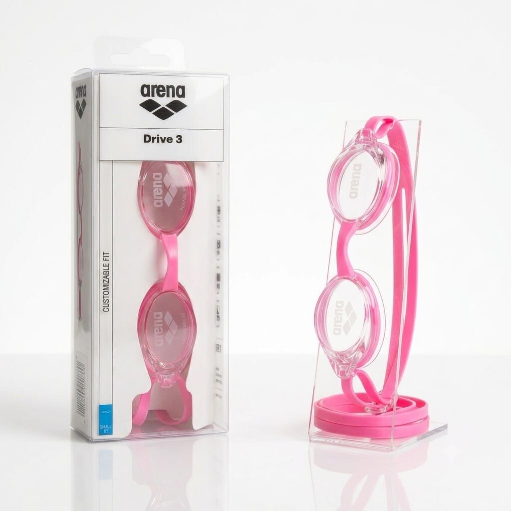Arena Drive 3 Unisex Yüzücü Gözlüğü Pembe