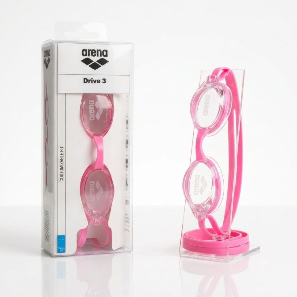 Arena Drive 3 Unisex Yüzücü Gözlüğü Pembe