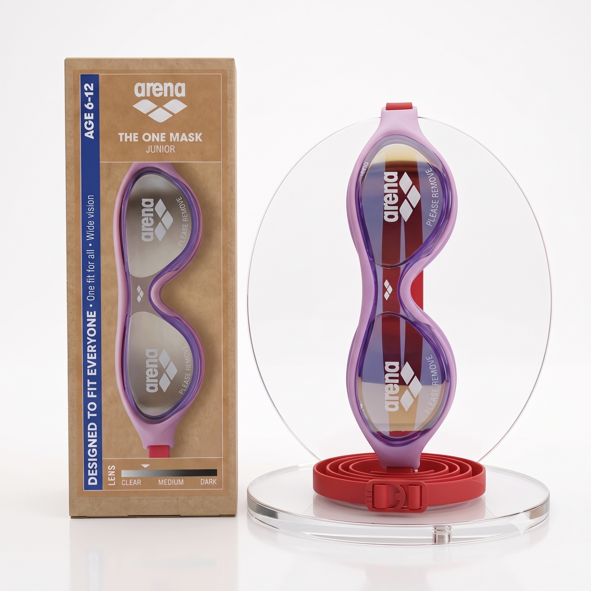 Arena The One Mask Jr Unisex Çocuk Yüzücü Gözlüğü Pembe
