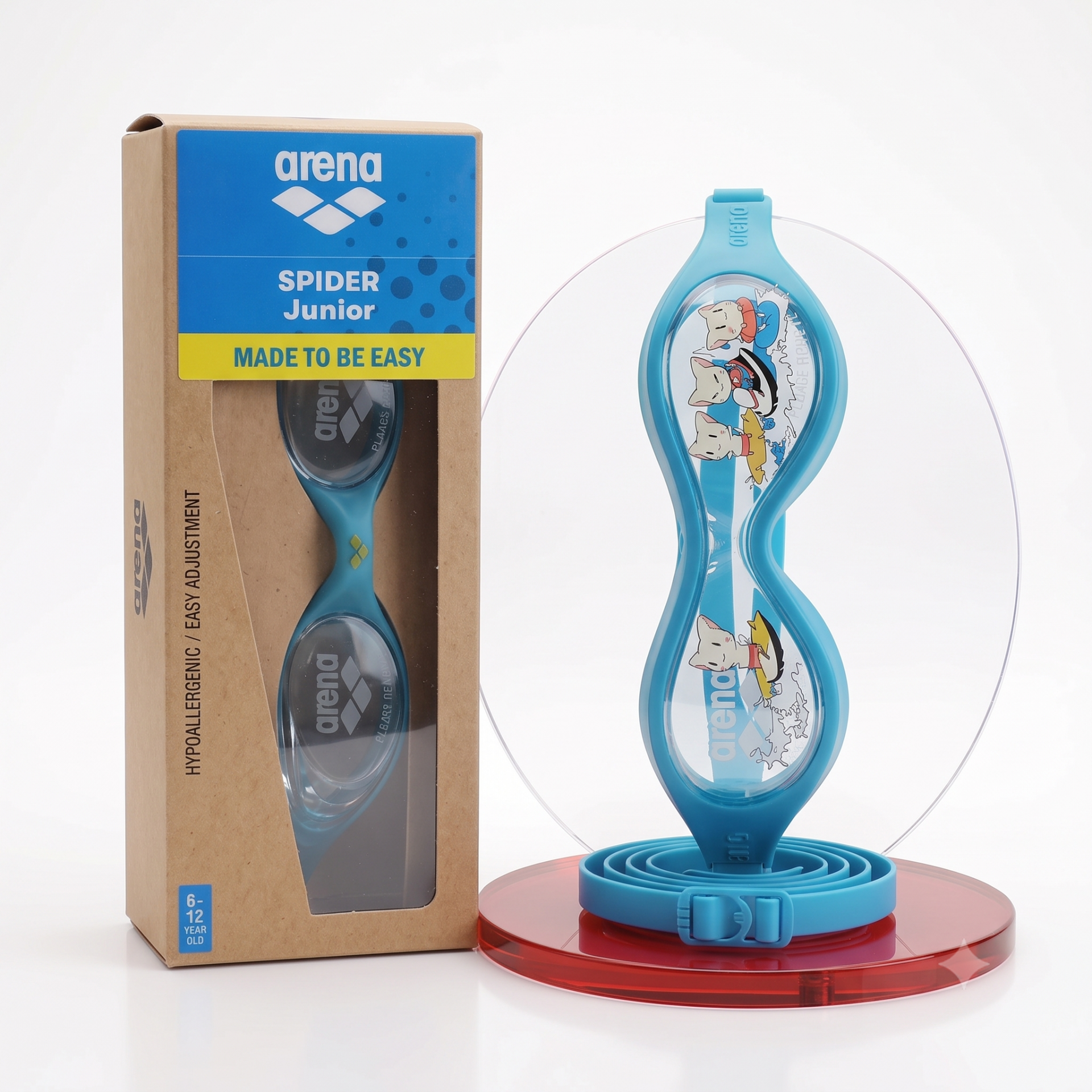 Arena Spider Junior Unisex Çocuk Yüzücü Gözlüğü Turkuaz