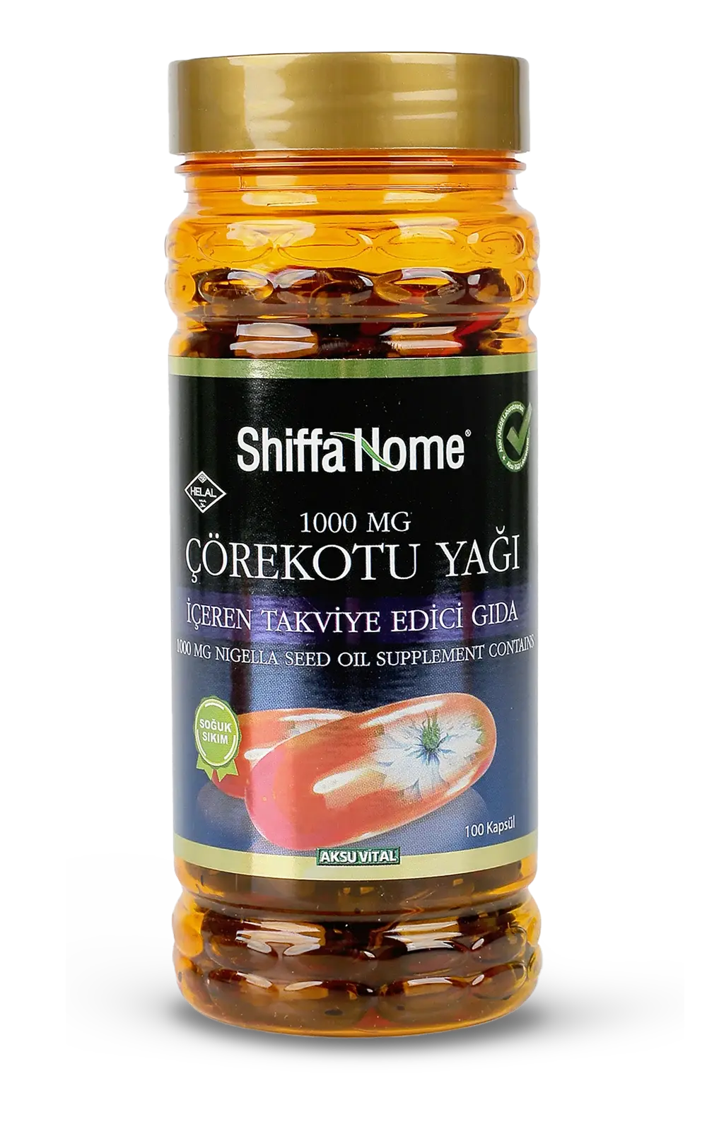 AksuVital Shiffa Home Çörekotu Yağı 1000mg 100 Softjel