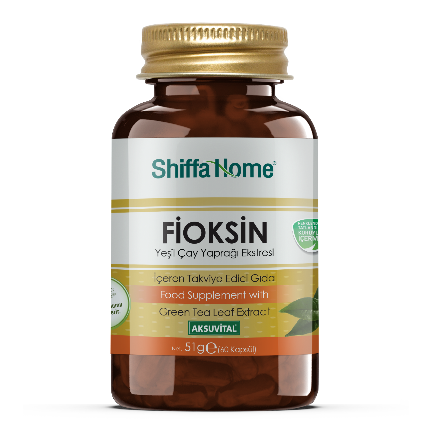 AksuVital Shiffa Home Fioksin Yeşil Çay Yaprağı Ekstresi 51g 60 Tablet