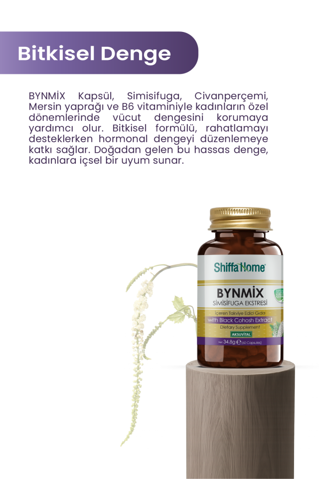 AksuVital Shiffa Home Bynmix Simisifuga Ekstresi 580mg 60 Kapsül