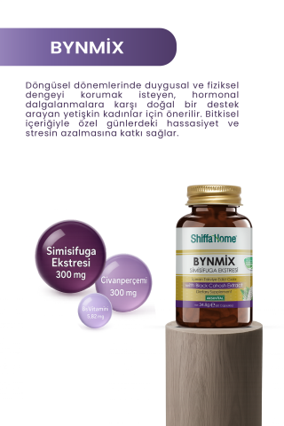 AksuVital Shiffa Home Bynmix Simisifuga Ekstresi 580mg 60 Kapsül