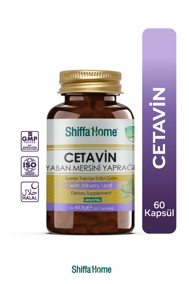 AksuVital Shiffa Home Cetavin Yaban Mersini Yaprağı 730mg 60 Kapsül