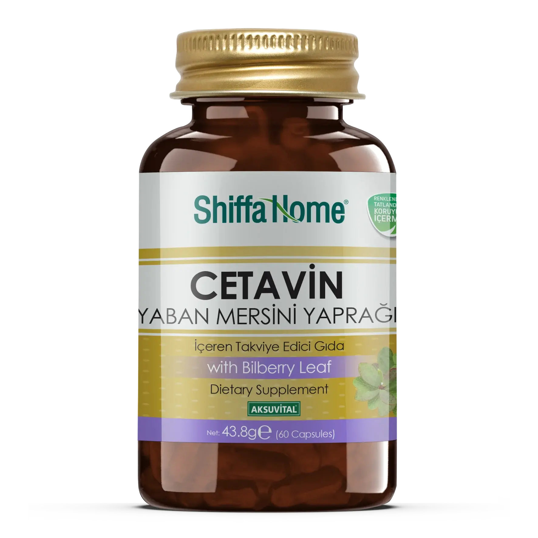 AksuVital Shiffa Home Cetavin Yaban Mersini Yaprağı 730mg 60 Kapsül