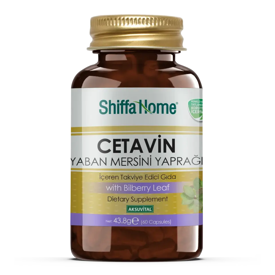 AksuVital Shiffa Home Cetavin Yaban Mersini Yaprağı 730mg 60 Kapsül