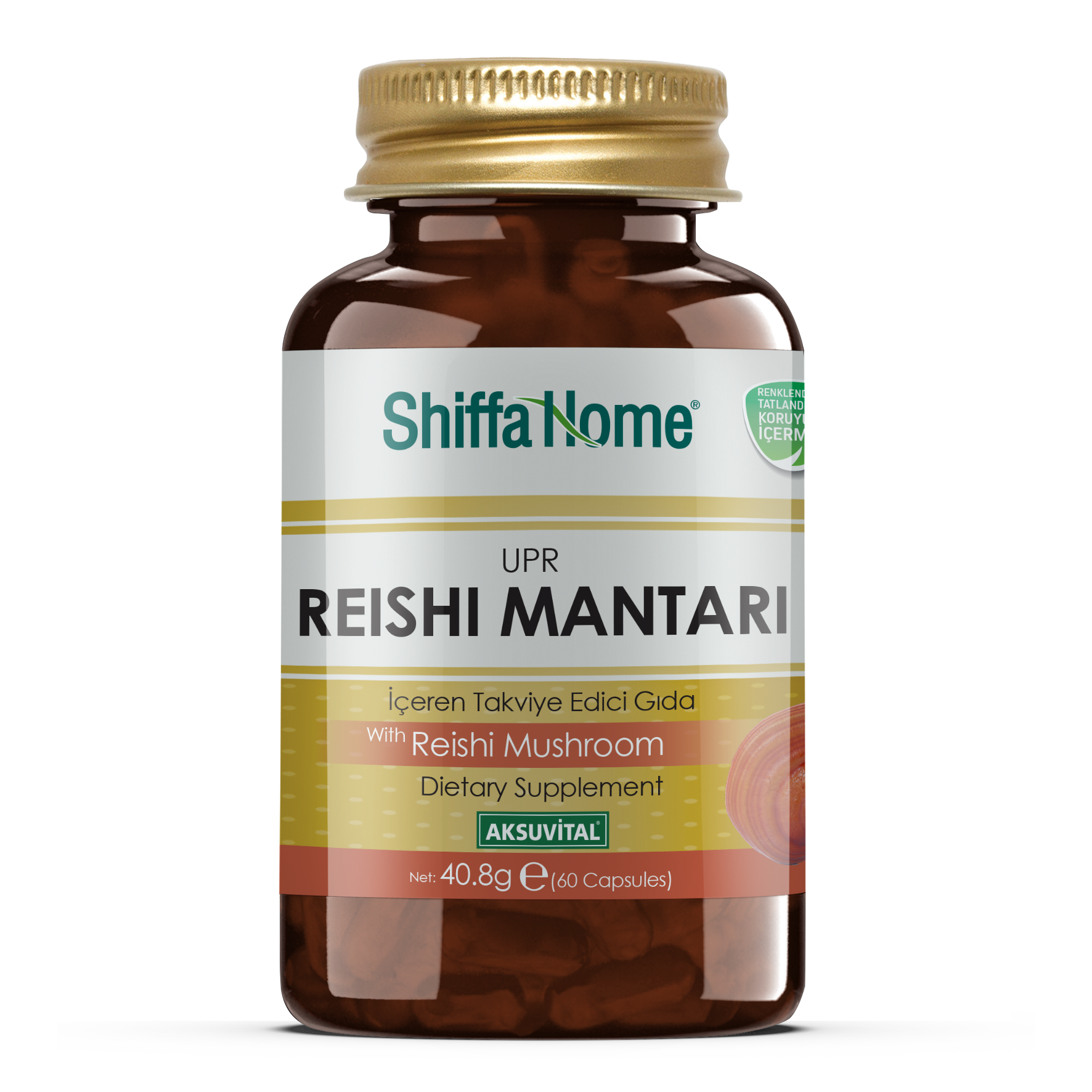 AksuVital Shiffa Home UPR Reishi Mantarı 680mg 60 Kapsül