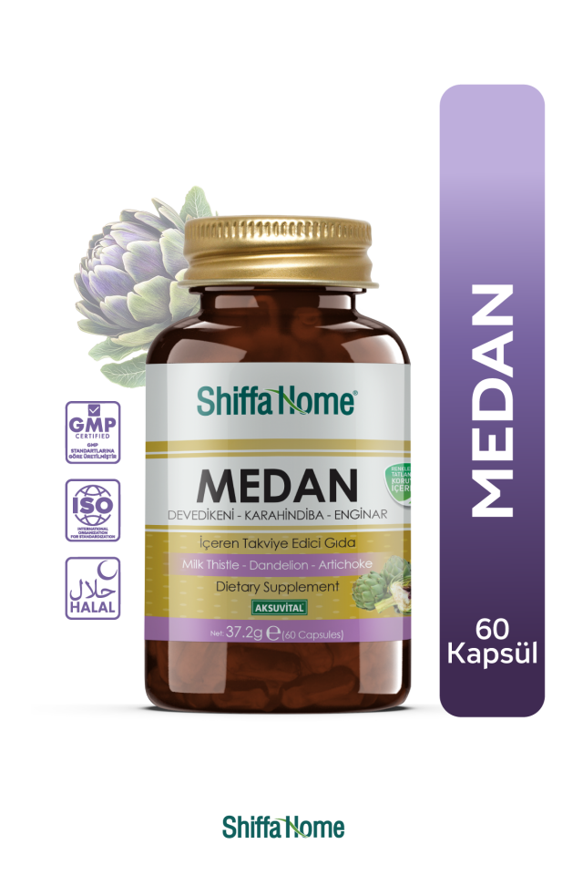 AksuVital Shiffa Home Medan Deve Dikeni Karahindiba Enginar 620mg 60 Kapsül