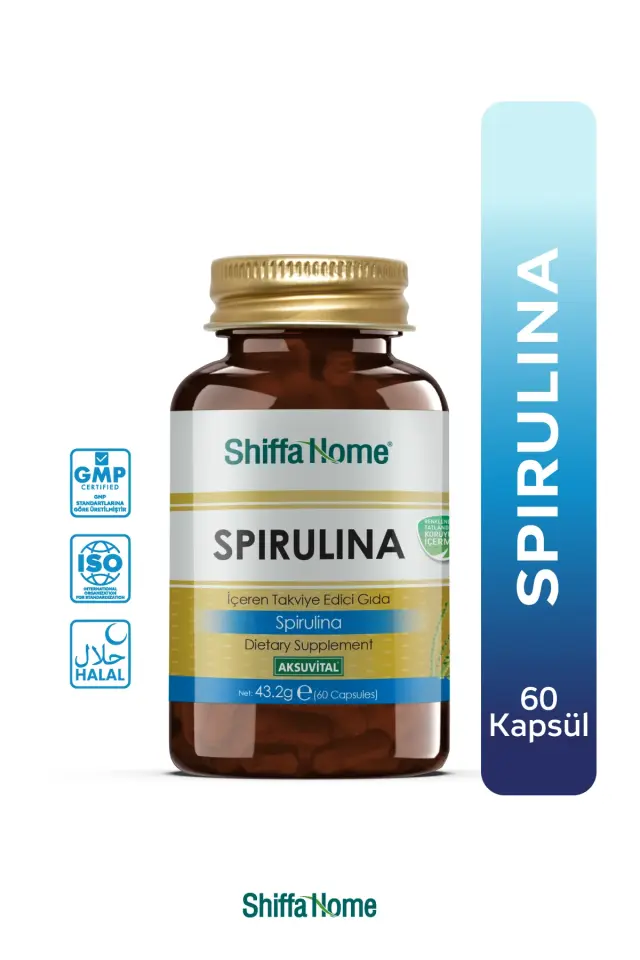 AksuVital Shiffa Home Spirulina Deniz Yosunu 720mg 60 Kapsül