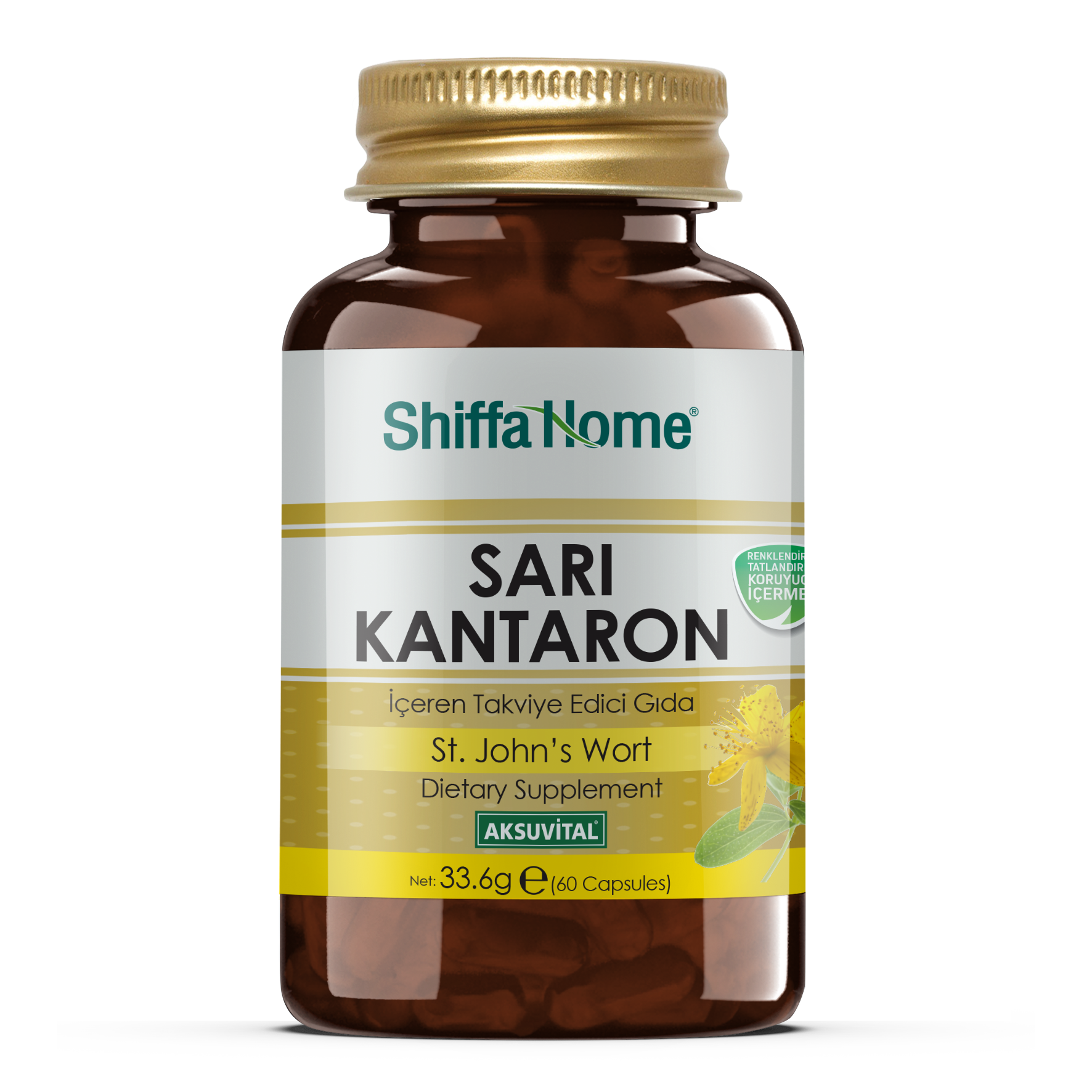 AksuVital Shiffa Home Sarı Kantaron 560mg 60 Kapsül