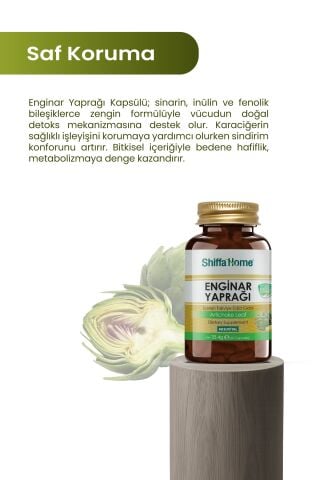 AksuVital Shiffa Home Enginar Yaprağı 590mg 60 Kapsül
