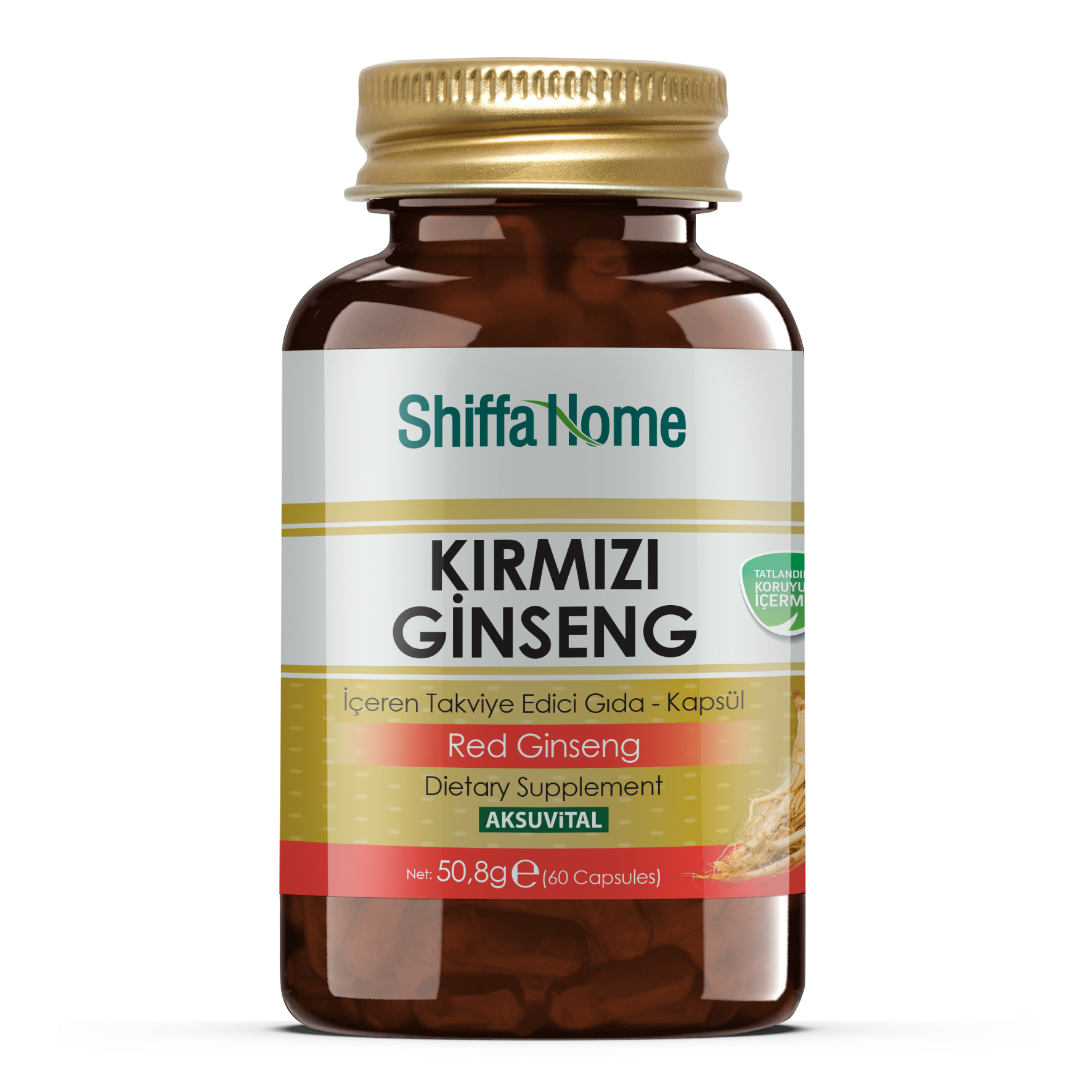 AksuVital Shiffa Home Kırmızı Ginseng 850mg 60 Kapsül