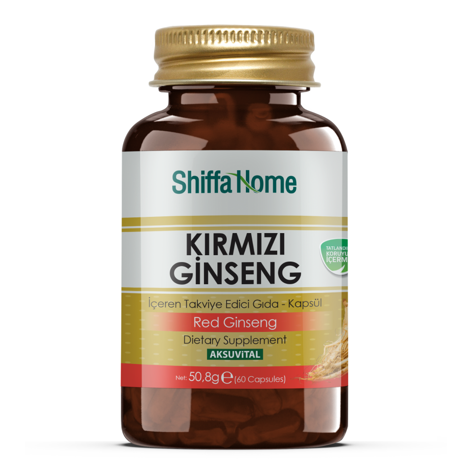 AksuVital Shiffa Home Kırmızı Ginseng 850mg 60 Kapsül