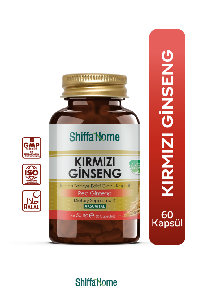 AksuVital Shiffa Home Kırmızı Ginseng 850mg 60 Kapsül
