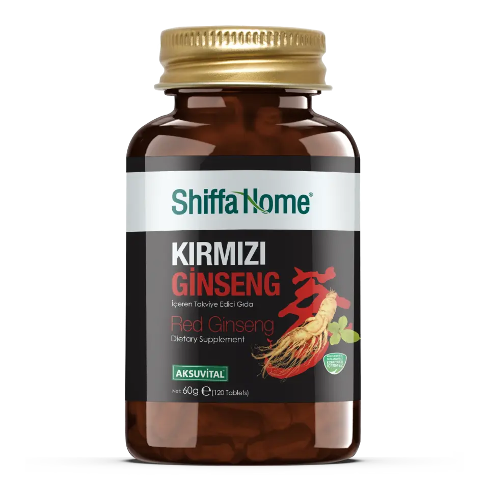 AksuVital Shiffa Home Kırmızı Ginseng 500mg 120 Tablet