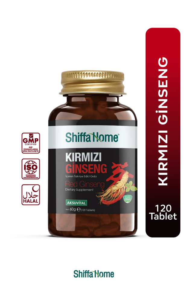 AksuVital Shiffa Home Kırmızı Ginseng 500mg 120 Tablet